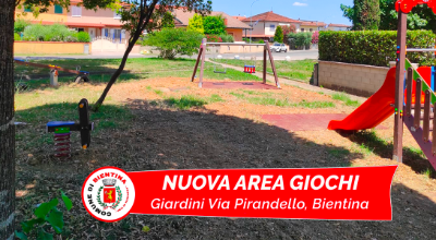 Area giochi - Via Pirandello - Banner