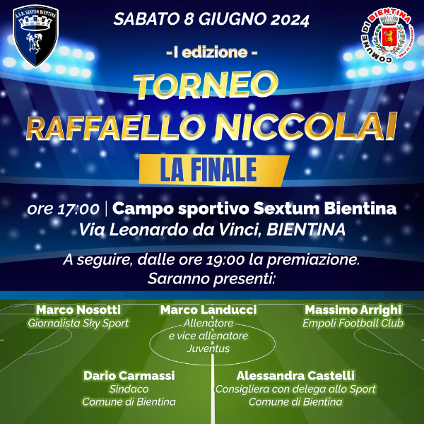 Torneo Raffaello Niccolai - Locandina