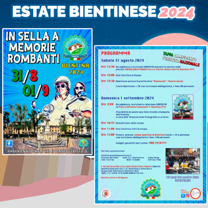 Estate Bientinese 2024: in sella a memorie rombanti