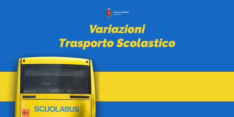 Trasporto Scolastico - Variazioni - Banner