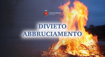 Banner divieto di abbruciamento Banner divieto di abbruciamento