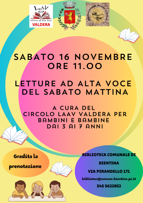 Letture ad Alta Voce - 16 Novembre 2024 - Locandina