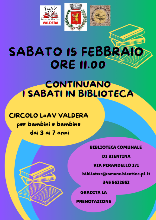 Letture ad Alta Voce - 15 Febbraio 2025 - Locandina