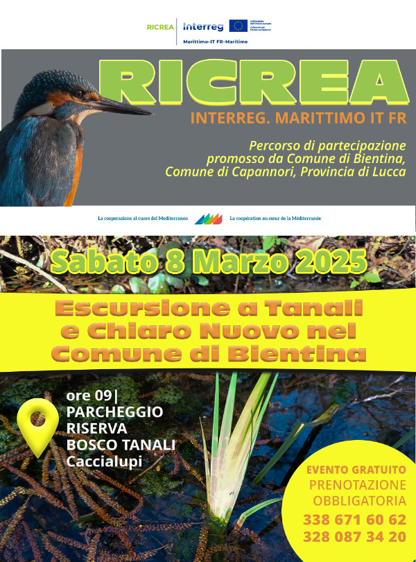 RICREA - Escursione 8 Marzo 2025 - Locandina