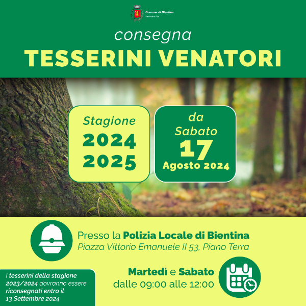 Tesserini Venatori - 2024_2024 - Locandina