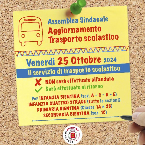 Assemblea Sindacale 25 Ottobre 2024 - Locandina